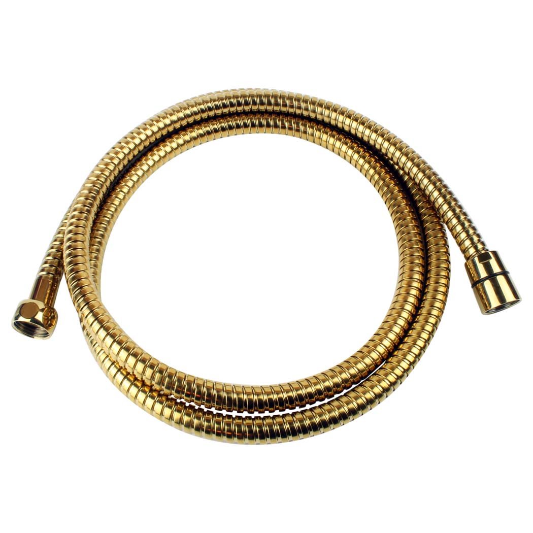 Shower Hose 170 cm Shiny Gold