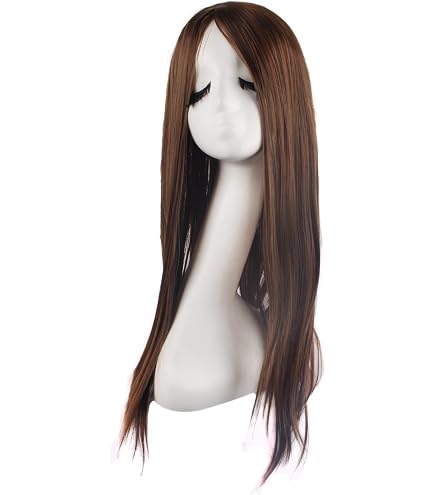 Wig Brown Long Fullcap wear up down long thick Wig Warm Long Brown Wig | Medical Wigs Femperial main image 4