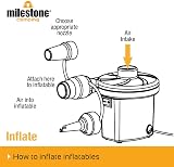 Milestone Camping Electric Air Pump 3 Nozzles High Power 130W AC view 8