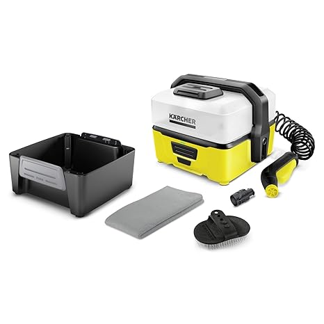Kärcher OC 3 Mobile Outdoor Cleaner inkl. Pet Box, mit Lithium-Ionen-Akku und Wassertank