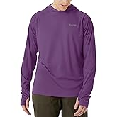 SG Edge Men’s UPF 50+ Hoodie Rash Guard Shirt Long Sleeve with Thumb Holes Moisture Wicking Quick Dry Fishing Running Hiking
