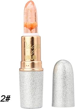 Beauté Brillant Fleur Cristal Gelée Rouge à Lèvres Magic Changement De Température Couleur Tefamore B