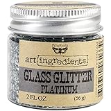 Prima Marketing Art Ingredients Glass Glitter, 2-Ounce, Platinum