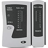 Stanz (TM) Network Cable Tester for LAN Phone RJ45 RJ11 RJ12 Cat5 Cat6 Cat7 Cat8 FTP UTP Wire Test Tool Battery not Included