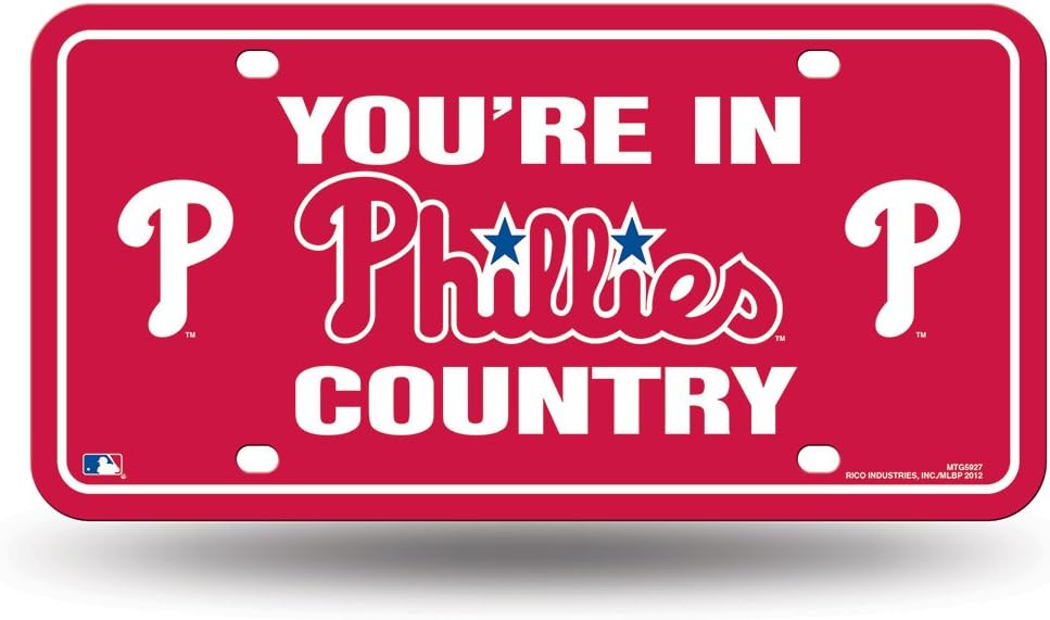 MLB Philadelphia Phillies "Phillies Country" Metal Auto