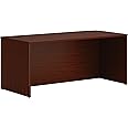 HON MOD Executive Desk 66-Inch Large Computer Desk Shell, Thick Wooden Laminate, Modern Table with Cord Management, 66" W x 30" D x 29" H, Traditional Mahogany