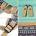 Plambag Canvas Backpack Set 3 Pcs, Casual Lightweight School Backpack for Women Teen Girls Water Blue