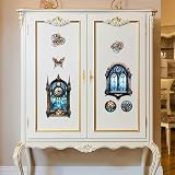 Peacoblue Steampunk Window Rub On Transfer Decal 3Pcs Waterproof 6x12 view 6
