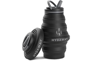 HYDAWAY 17oz Collapsible Water Bottle - BPA-Free, Leakproof, Lightweight, and Space-Saving - Perfect for Travel, Hiking, and 