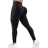 Ieumaz Amplify Scrunch Butt Lifting Leggings for Women Seamless Gym Workout Leggings High Waist Tummy Control Yoga Pants