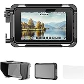 SMALLRIG Cage Kit for Atomos Ninja V/Ninja V+ / Ninja/Ninja Ultra with Sunhood, Screen Protector, Silicone Case, Cable Clamp, HawkLock NATO Rail, Cold Shoe, Locating Holes for ARRI (Upgraded)