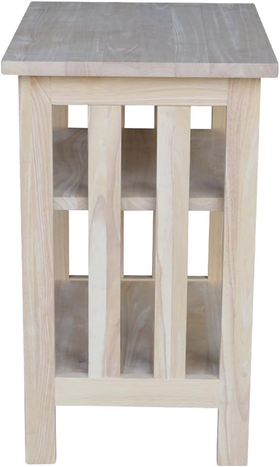 International Concepts Mission Printer Stand, Unfinished: Furniture & Decor