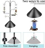 Urban Deco Bird Feeding Station with Squirrel Baffle Heavy Duty Kit view 7