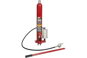 MAXORITY 8-Ton (16,000 lb) Quick Lift with Air Pump&Clevis Base Long Ram Hydraulic Bottle Jack for Engine Cranes, Engine Lift Hoists with Handle
