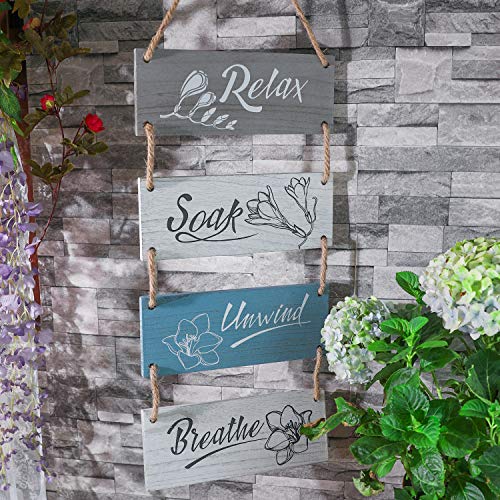 Homazing Farmhouse Bathroom Wall Decor Funny Rustic Bathroom Wall Art