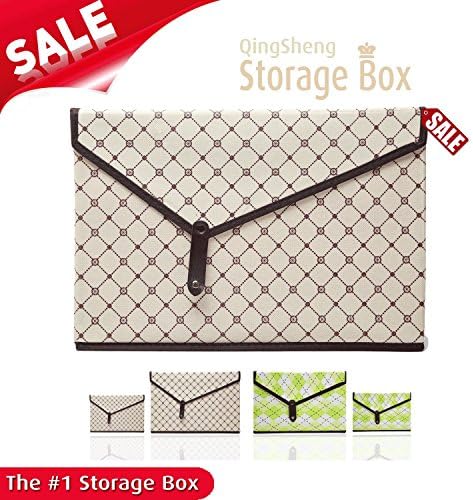 Storage Box, Foldable Non-woven Fabric Flip Top Lidded, White, Small