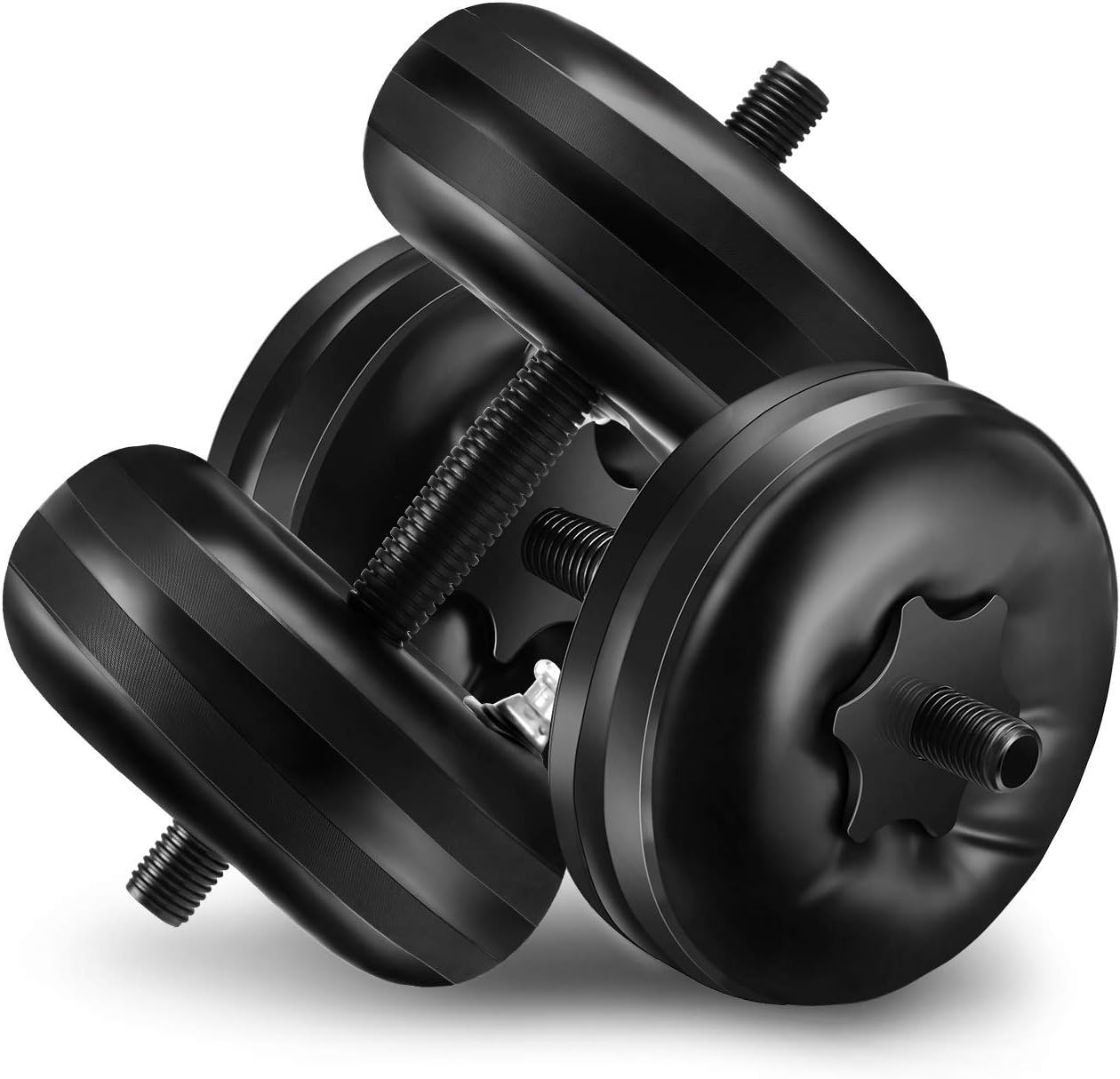 2PCS Water Filled Dumbbells, Weight Adjustable Up to 44 lb for 1 Pair