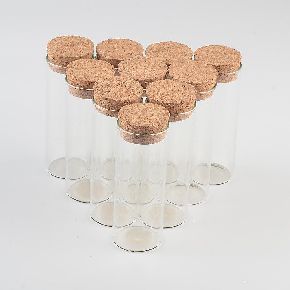 Jarvials 40ml Food Grade Transparent Test Tube Bottle with Cork for Storing Liquid, Licorice, Tea, Powder, Etc. (50, 40ml) - Image 5