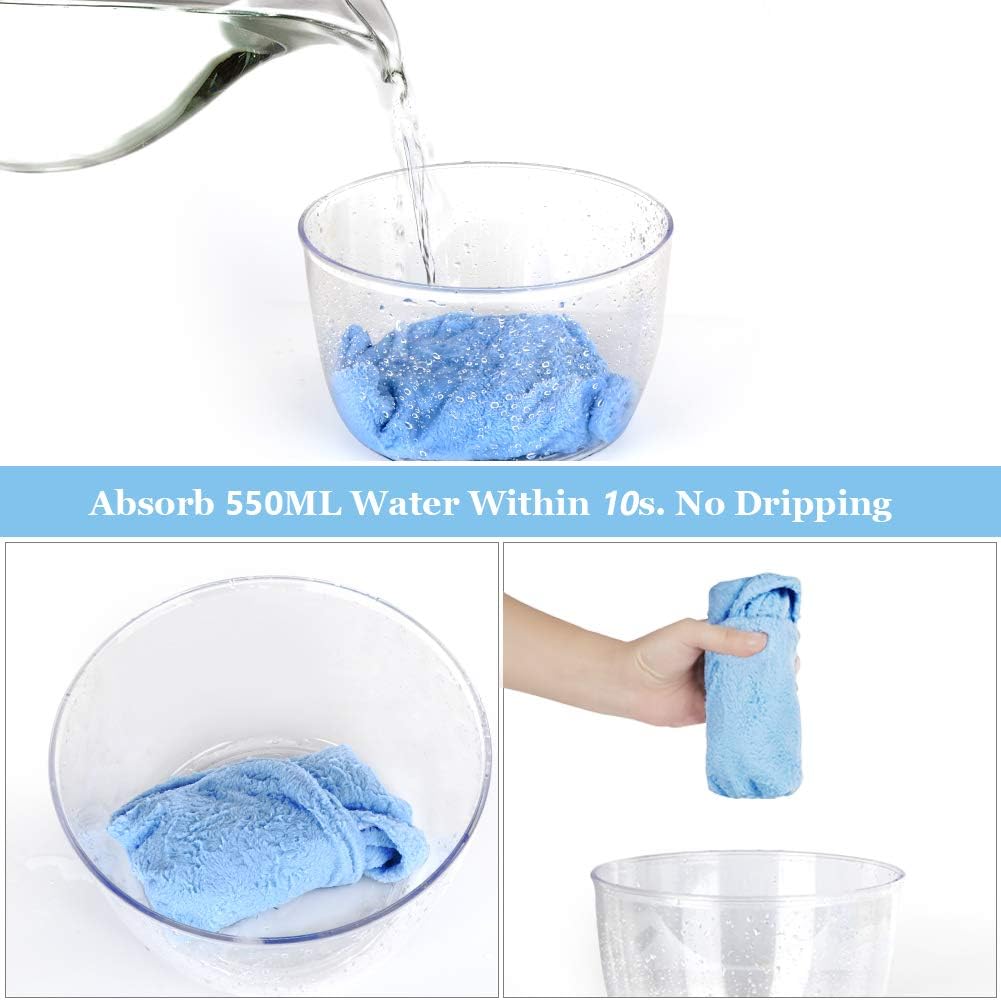 TuXHui Microfiber Hair Towels Wrap Super Absorbent Hair Drying Towels for Women Girls Curly, Long and Thick Hairs: Home & Kitchen