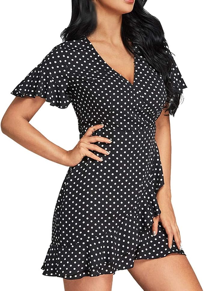 short sleeve polka dot shirt