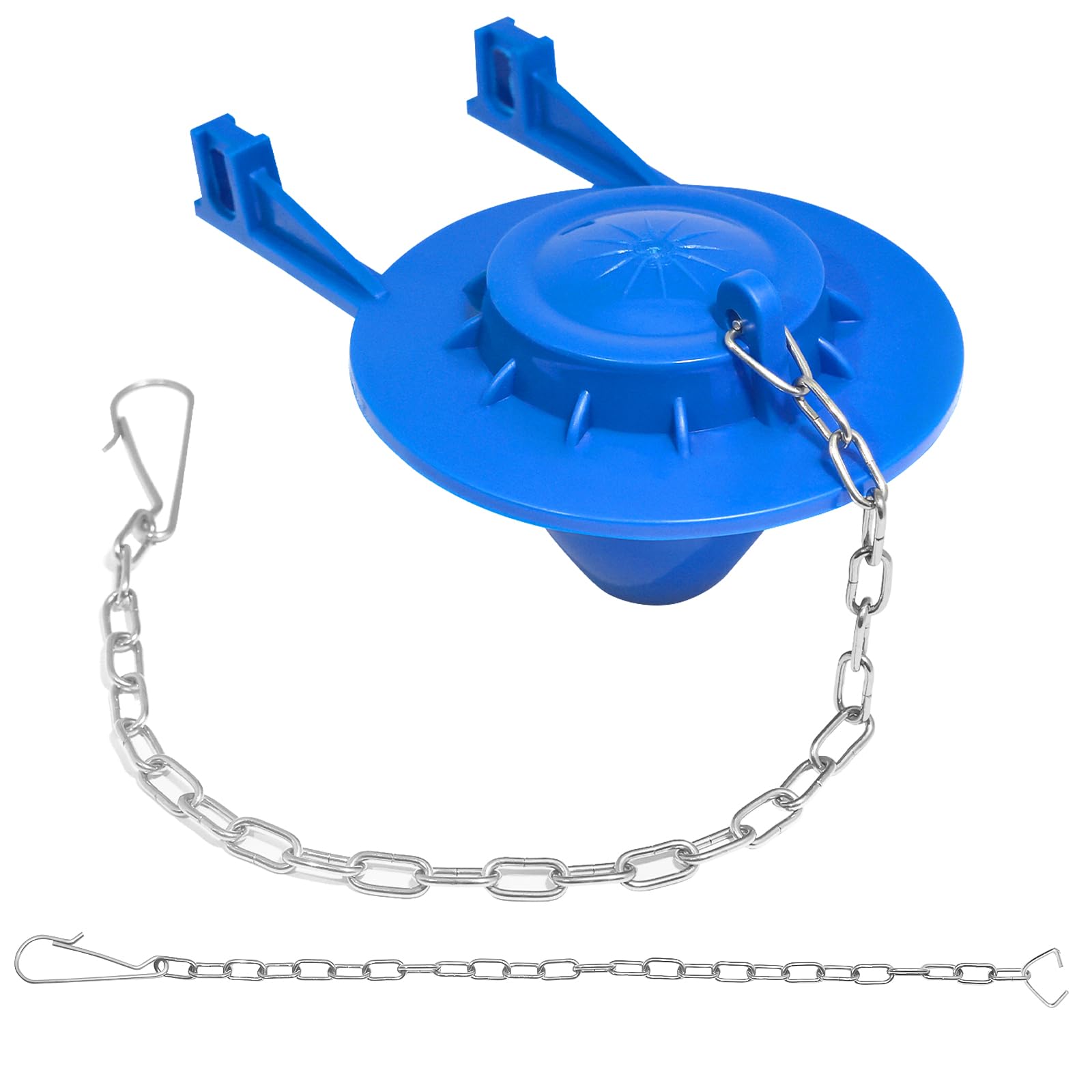 Photo 1 of Universal Toilet Flapper Replacement Kit: 2 Inch Toilet Tank Flapper 2 Stainless Chains Designed for American Standard Kohler Toto Gerber Toilet Stopper Water Saving Easy to Install Heavy Duty Rubber