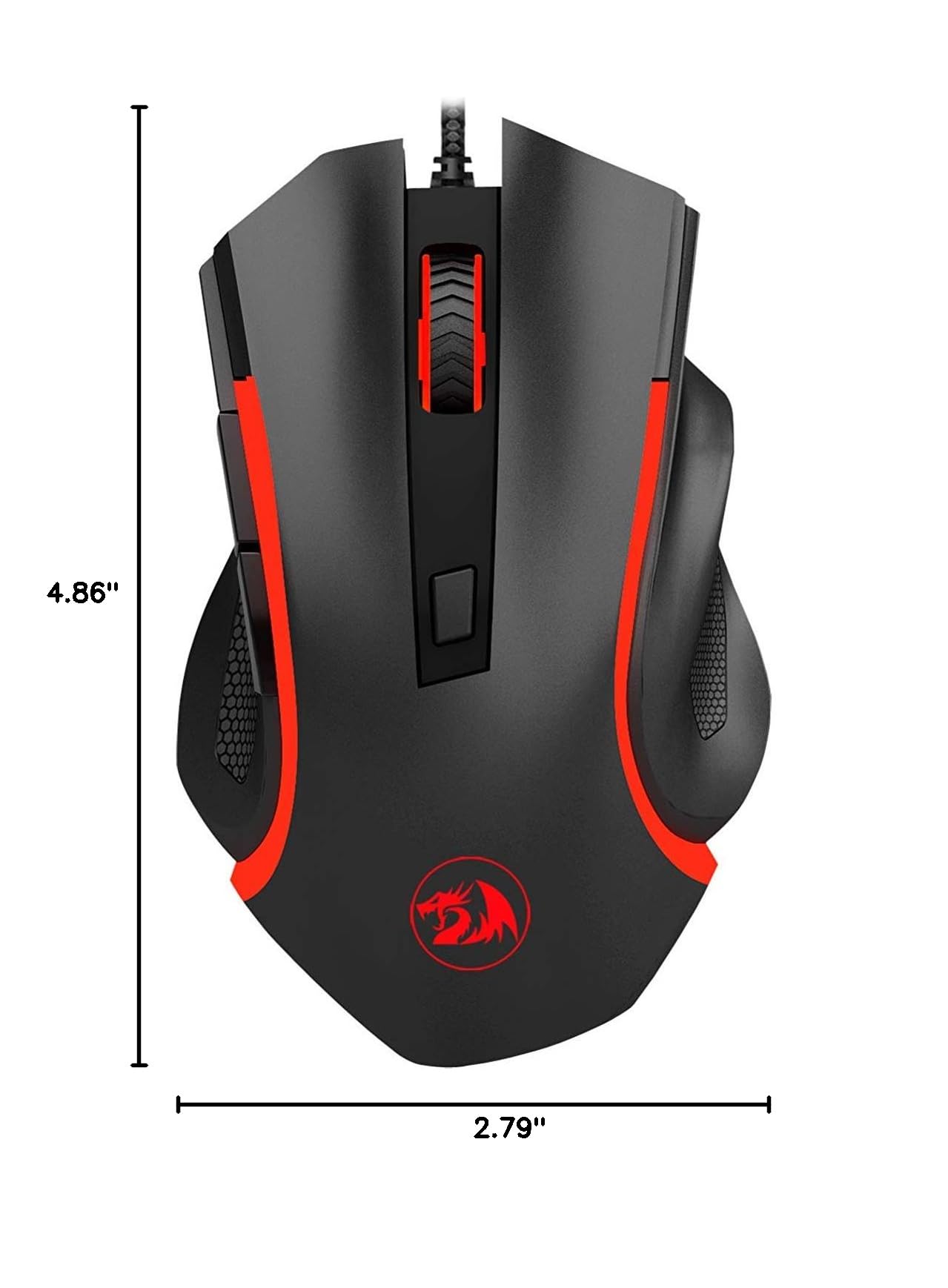 Redragon Gamer NOTHOSAUR Mouse Black M606, Unico