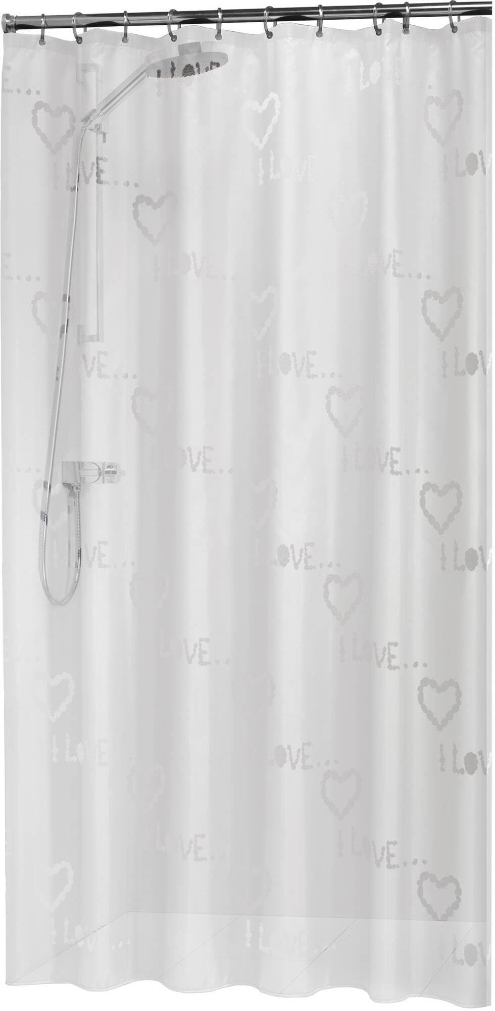Sealskin Condens Shower Curtain, PEVA, White, 180 x 200 cm