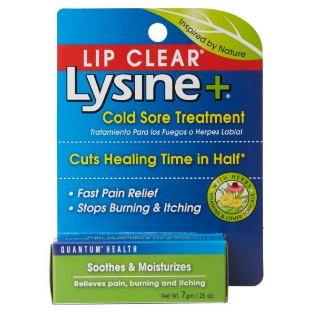 Lip Clear Lysine+ Cold Sore Treatment 0.25 oz (Pack of 3) : Pain Relief Rubs : Beauty