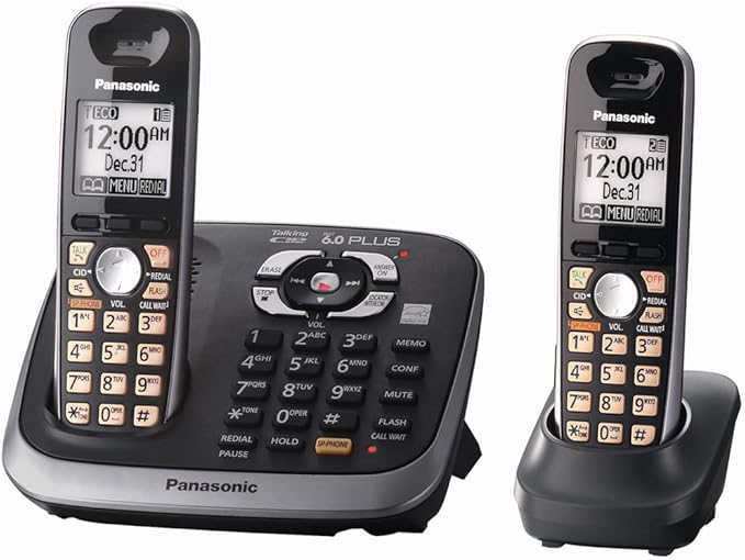 Panasonic KXTG6542B DECT 6.0 Plus Expandable Digital Cordless