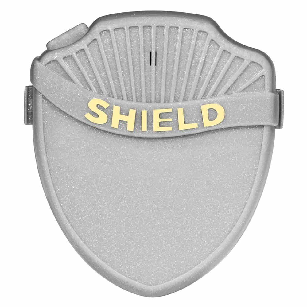 Shield Max Bedwetting Enuresis Alarm for Boys and Girls with 8 Loud Loud Tones, Light and Vibration. Full Featured Bedwetting Alarm for Deep Sleepers to Stop Nighttime Bedwetting (Silver)