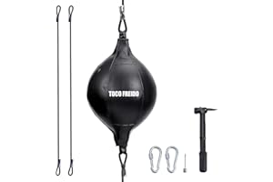 TOCO FREIDO Double End Punching Ball, Speed Bag with Difficulty Levels Boxing Reflex Ball with Headband, Perfect for Reaction, Agility, and Hand Eye Coordination Training
