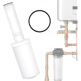 Scale Filter Replacement Cartridge #103000039, Scale Inhibitor Filter | Compatible with Rinnai Water Heater Scale-Reduction System, with O-Ring, Helps Reduce Scale Buildup