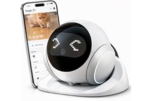 Denash Camera Robot on Wheels,1080P Movable Pet Camera with Remote Interaction, APP Control Home Security Cam with 2 Way Talk