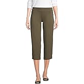 Lands' End Womens Starfish Crop Pants Forest Moss Regular Medium
