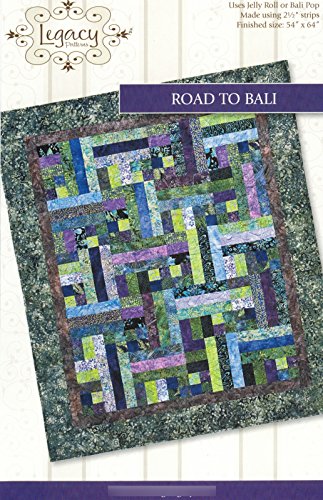 Road to Bali Quilt Pattern No. LEG9301 by Legacy Patterns Jelly Roll 2.5