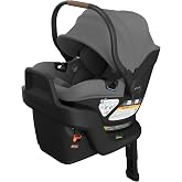 UPPAbaby Aria V2 Lightweight Infant Car Seat - Load Leg &amp; Cover - Greyson | Lightweight at 6 lbs, Suitable from 4-30 lbs, No-rethread Harness, 25 Headrest Positions, Base Included
