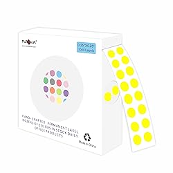 PARLAIM 1000PCS 1/4 Inch Round Color-Code Dot