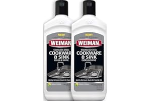 Weiman Stainless Steel Sink and Pots & Pans Cleaner and Polish - 2 Pack