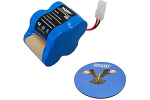 HQRP Rechargeable Battery 4.8v 2.0Ah Compatible with Euro-Pro Shark Sweeper VX1 / X8905 / V1930 / V1700Z Cordless Floor-and-C