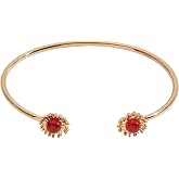 Alex and Ani Farmer's Market Sunflower Flex Cuff, Brass Shiny Gold