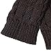 2/3 Pairs Winter Warm Knit Fingerless Gloves for Women Cable Fingerless Arm Warmers Mittens(05-2Pairs,White+Coffee)