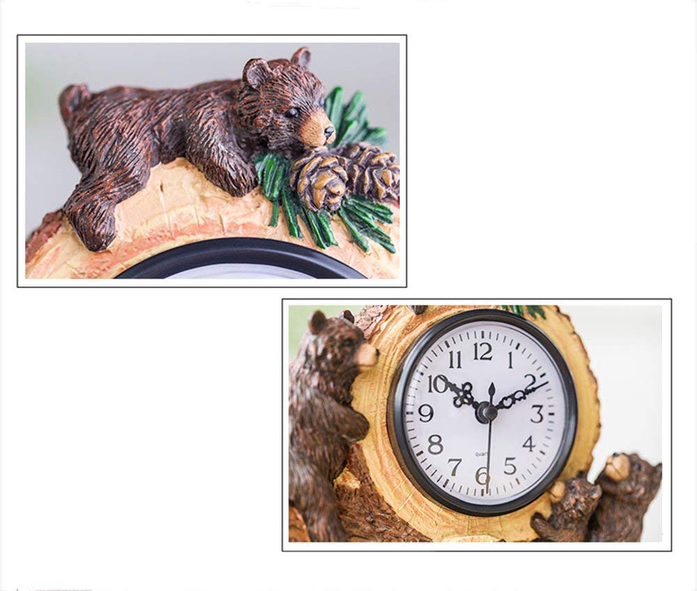 大人気商品 机の時計家族の時計くまの置時計 樹脂の漫画の無言の装飾の居間の寝室の子供の部屋居間の寝室のオフィスのために適した B07thtbbqz 活動量計 Www Imultimedia Pt