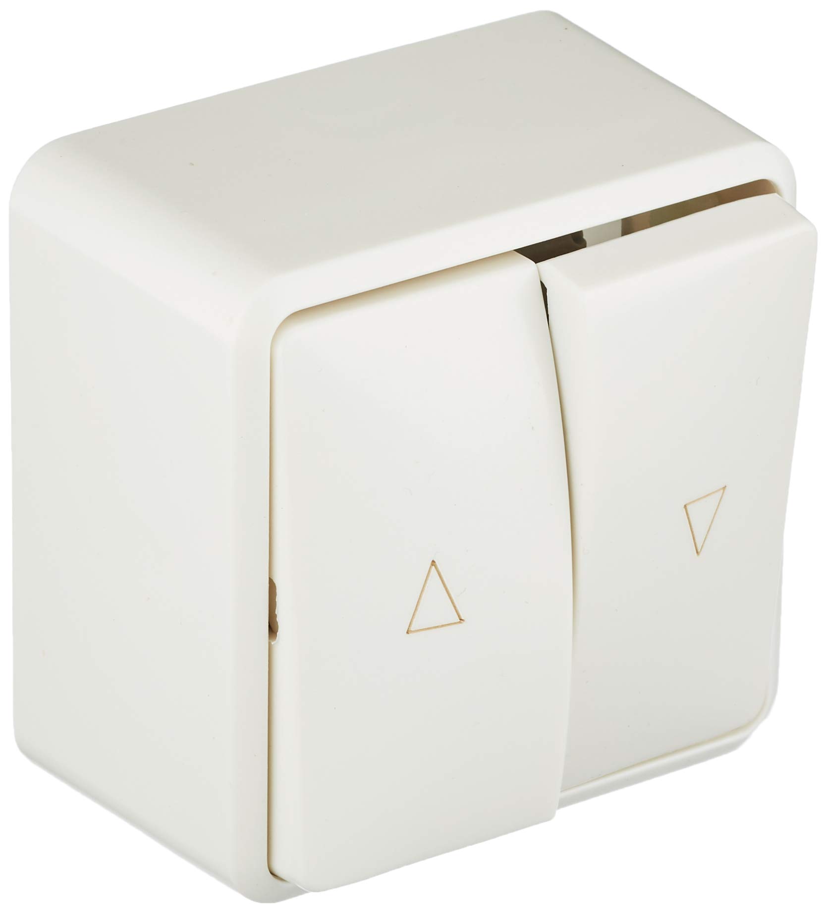 Gira 015913 Push Button for Shutters Surface-Mounted Pure White