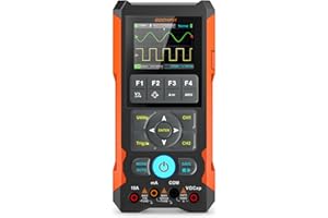 Handheld Oscilloscope Multimeter GOCHIFIX Waveform Generator 3 in 1 Automotive Oscilloscope 2 Channel 80Mhz Bandwidth 200Msps Sampling Rate Signal Generator Digital Oscilloscope Multimeter