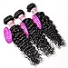Perstar 8A Grade Brazilian Water Wave Virgin Hair 3 Bundles Remy Human Hair Weaves Natural Black Factory Price (20 22 24, Natural Color) ...