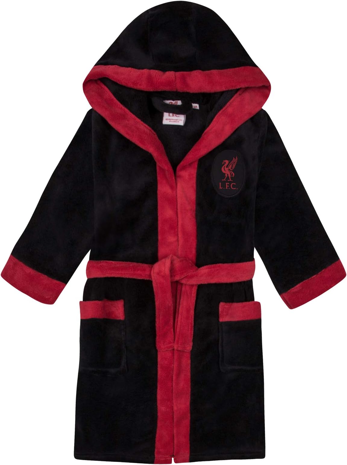 Liverpool FC Official Soccer Gift Boys Fleece Dressing Gown Robe