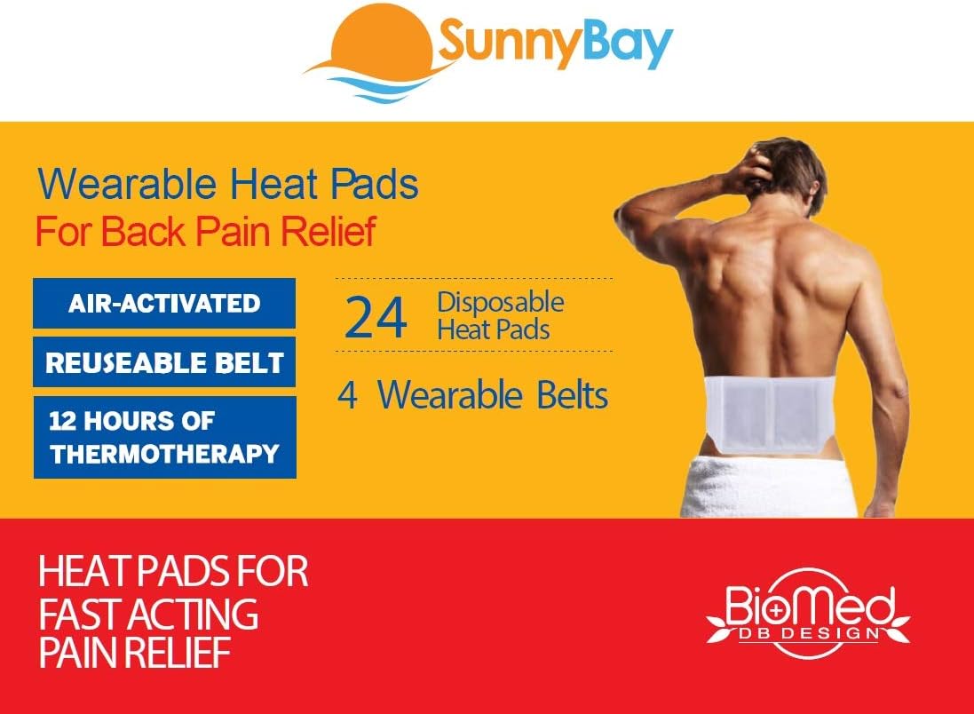 Disposable Heat Patches for Back Pain Relief - Joint Shoulder Neck Pain Menstrual Heating Pad Cramp Heat Patches Disposable Air-Activated Portable Personal Non Electric Deep Muscle Hot Pack: Health & Personal Care