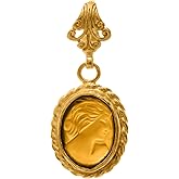 Slvaria - Cancer Signet Intaglio Pendant 24K Gold Vermeil 925 Sterling Silver Rope Twist Pendant Ancient Coin Silver Necklace Handmade Women's Pendant Minimalist Perfect Gift