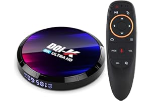 DQi-K 2024 H96MAX 4GB 64GB Android 13 TV Box with Gyroscope Voice Remote Control RK3528 Quad-Core 64bit Cortex-A53 Support 8K 6K 4K BT 5.0 WIFI6 Android TV Box
