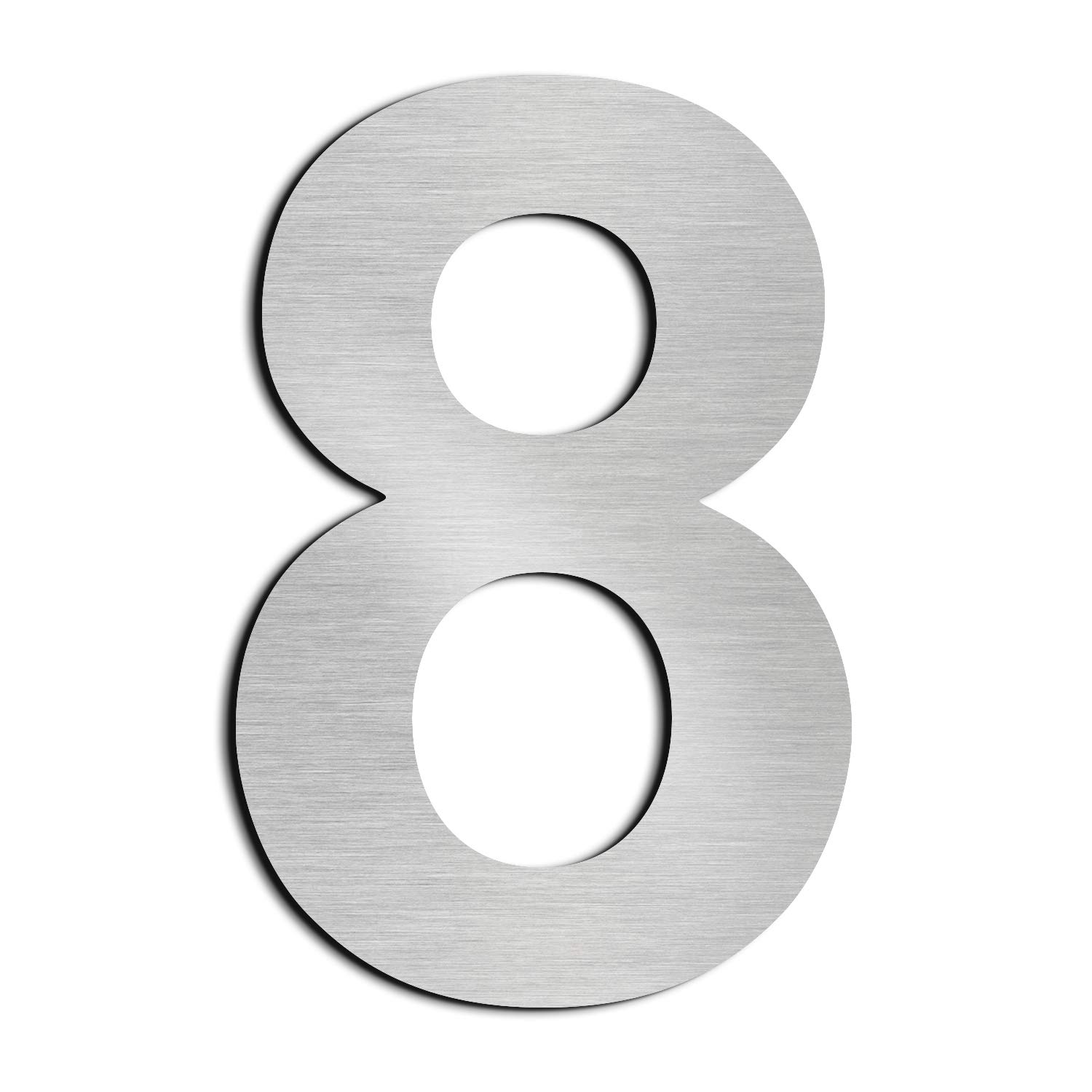 nanlyiau house numbers height 12.5cm Used for mailbox door house street made of solid Stainless Steel SUS304 Floating Appearance(5in8)